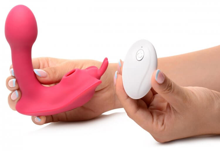 Shegasm Butterfly Tease: 10X Clit Suction Stimulator & G-Spot Pleasure