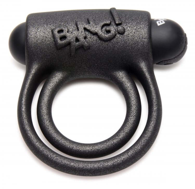 Bang! Platinum Series Cock Ring with Remote Control, featuring dual stretchy silicone rings for enhanced pleasure.