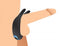 Vibrating dual motor silicone cock ring shown in use for enhanced stimulation.