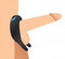 Vibrating dual motor cock ring in use for enhanced intimate moments