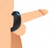 Vibrating cock ring on penis illustration, showcasing dual motor stimulation for enhanced pleasure.