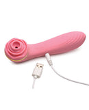 XR Brands Inmi Bloomgasm Passion Petals Suction Rose Vibrator Pink at $49.99