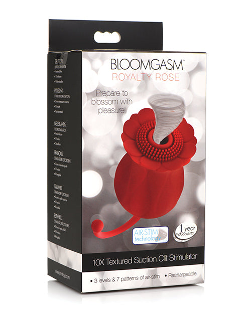 XR Brands Inmi Bloomgasm Royalty Rose Suction Clit Stimulator at $44.99