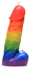XR Brands Master Series Pride Pecker Rainbow Dick Drip Candle at $19.99