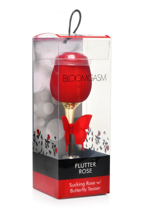 XR Brands Inmi Bloomgasm Flutter Sucking Rose with Butterfly Teaser at $44.99