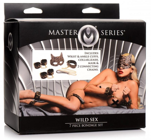 XR Brands Master Series Wild Sex 7 piece Bondage Set at $54.99