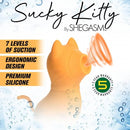 Shegasm Sucky Kitty 7X Clitoral Stimulator Orange