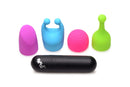 BANG! RECHARGEABLE BULLET W/ 4 ATTACHMENTS-4