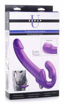 XR Brands Strap U 7X Revoler Thick Vibrating Strapless Strap-Purple at $43.99