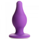 Squeeze-It Tapered Anal Plug Purple Medium