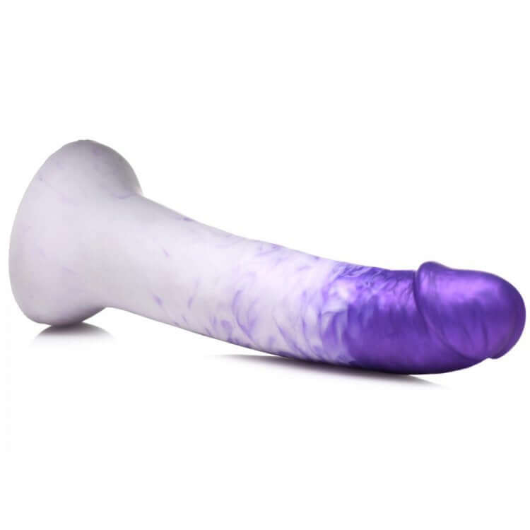 Strap U Real Swirl Realistic Dildo Purple with Veins and Large Glans, Unique Design Enhances Pleasure and Aesthetic Appeal