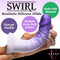 Strap U Real Swirl Realistic Silicone Dildo Purple with Veiny Shaft and Glans