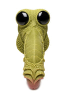 Swamp Monster Silicone Dildo with scaly ridges and glassy eyes from Creature Cocks, designed for thrilling adventures and wild fantasies.