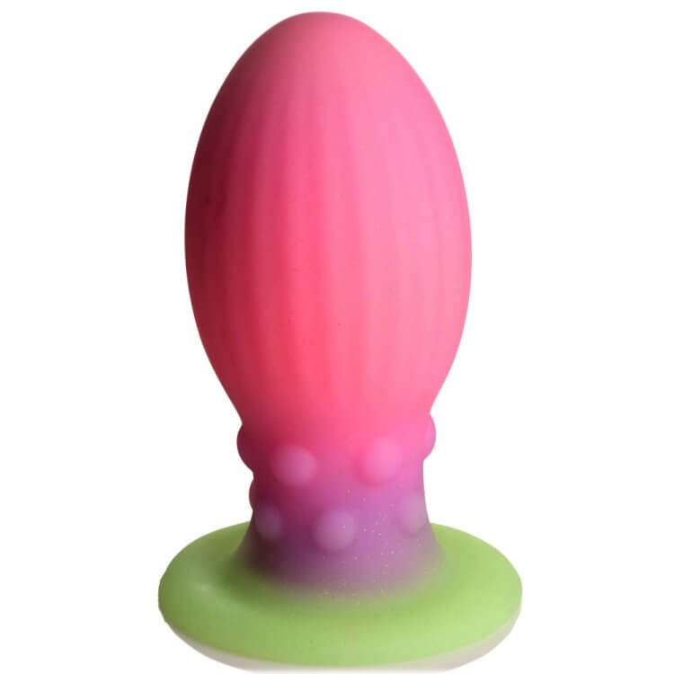 Creature Cocks Xeno Glow In The Dark Silicone Egg - Unleash Your Darkest Desires