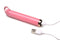Prisms Vibra Glass 10X G-Spot Vibrator in Pink with USB Charging Cable from XR Brands.