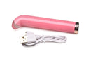 Prisms Vibra Glass 10X Pink G-Spot Vibrator with USB Cable from XR Brands