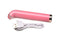 Prisms Vibra Glass 10X Pink G-Spot Vibrator with USB Cable from XR Brands