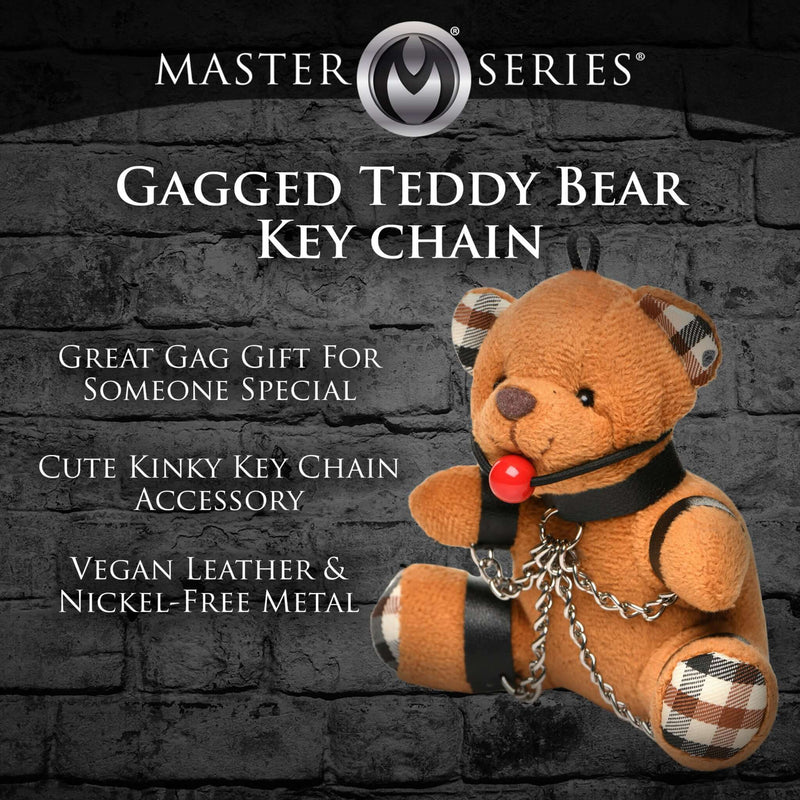 MASTER SERIES GAGGED TEDDY BEAR KEYCHAIN-4