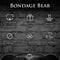 MASTER SERIES GAGGED TEDDY BEAR KEYCHAIN-6