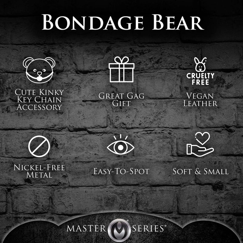 MASTER SERIES GAGGED TEDDY BEAR KEYCHAIN-6