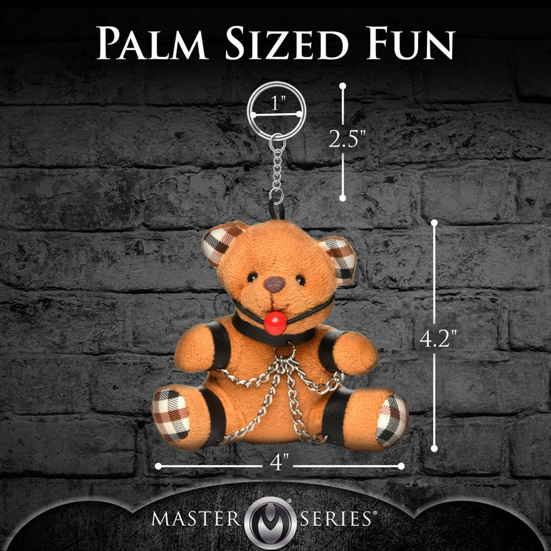 MASTER SERIES GAGGED TEDDY BEAR KEYCHAIN-7