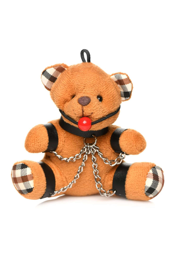 MASTER SERIES GAGGED TEDDY BEAR KEYCHAIN-0