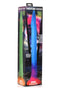 Makara Glow In The Dark Silicone Snake Dildo by Creature Cocks in packaging, showcasing its sea snake design and UV glow feature