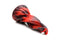 Creature Cocks Hell Kiss Twisted Silicone Dildo in red and black, featuring twisted tongue design with a wide, girthy base for roleplay and penetration.