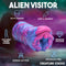 Creature Cocks Cyclone Squishy Alien Vagina Stroker by XR Brands with extraterrestrial design, soft squishy texture, phthalate-free silicone