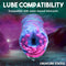 Creature Cocks Cyclone Squishy Alien Vagina Stroker with lube compatibility note in vibrant colors suitable for water-based lubricants.