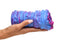 Hand holding Creature Cocks Cyclone Squishy Alien Vagina Stroker with vibrant blue and purple extraterrestrial design.