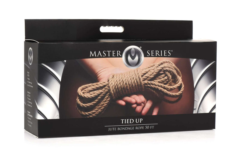 MASTER SERIES TIED UP JUTE BONDAGE ROPE 50FT-1