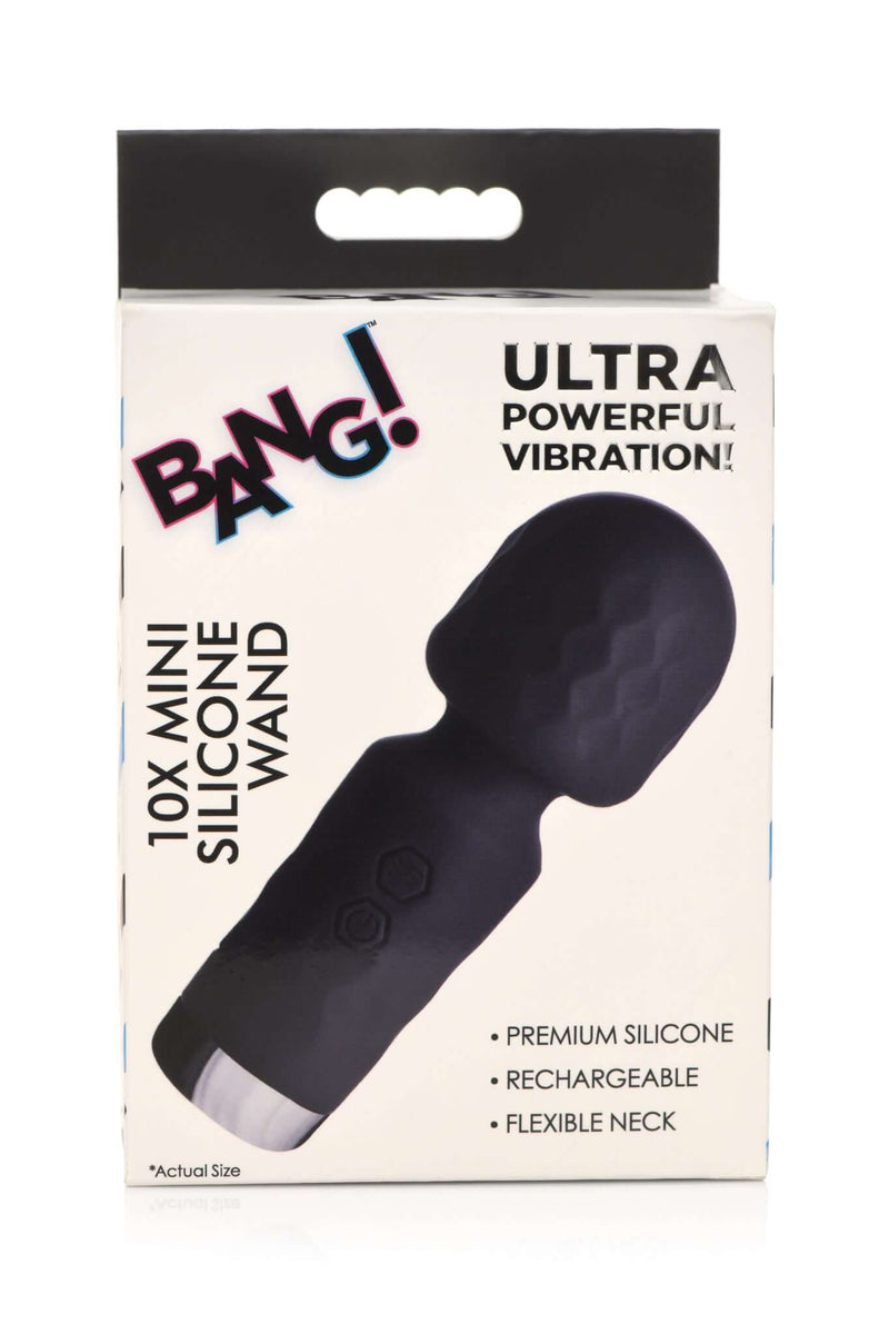BANG! 10X MINI SILICONE WAND BLACK-0