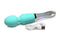 Prism Vibra Glass 10X Turquoise Dual Ended Wand by XR Brands with USB cable