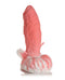 Pegasus Pecker Winged Dildo by XR Brands in pink and white silicone, featuring fantasy-inspired Pegasus design with wings.