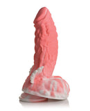 Pegasus Pecker Winged Dildo by XR Brands in pink and white silicone, fantasy-inspired design with wings for enhanced pleasure.