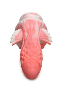 Pink Pegasus Pecker Winged Dildo by XR Brands, a fantasy-inspired silicone sex toy with lifelike texture and wings for tactile pleasure.