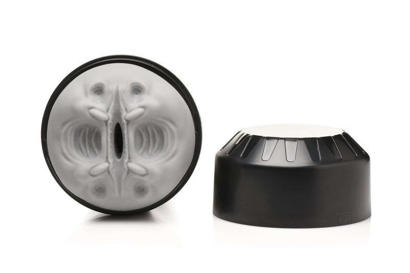 Creature Cocks Predator Creature Stroker with textured design and soft gray exterior, featuring a unique fantasy-inspired opening.
