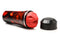 Creature Cocks Dragon Snatch Fiery Silicone Stroker by XR Brands with scaly exterior and dragon-mouth design, cap removed