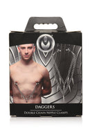 MASTER SERIES DAGGERS DOUBLE CHAIN NIPPLE CLAMPS-0