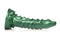 Mystical Lake Monster silicone dildo by XR Brands with dragon-inspired design, iridescent green color, and textured scaly shaft.