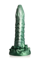 Mystical lake monster silicone dildo with dragon scales by XR Brands