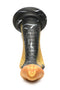 Creature Cocks Golden Mamba silicone dildo with black and gold S-curve design by XR Brands