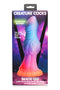 Creature Cocks Galactic Cock Glow-in-the-Dark Alien Dildo by XR Brands in packaging with colorful galaxy background