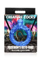Poseidon's Octo-Ring blue silicone cock ring by Creature Cocks and XR Brands in fantasy-themed packaging with octopus design