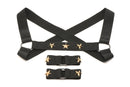 MASTER SERIES ELASTIC CHEST HARNESS W/ ARM BANDS S/M-2