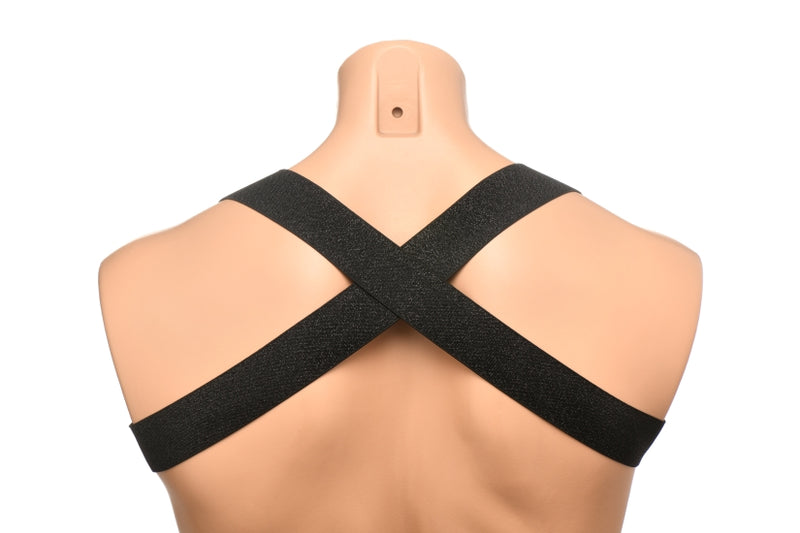 MASTER SERIES ELASTIC CHEST HARNESS W/ ARM BANDS S/M-6