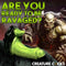 Orc Silicone Dildo by Creature Cocks against a fantasy background with an orc, text reads, "Are you ready to be ravaged?"