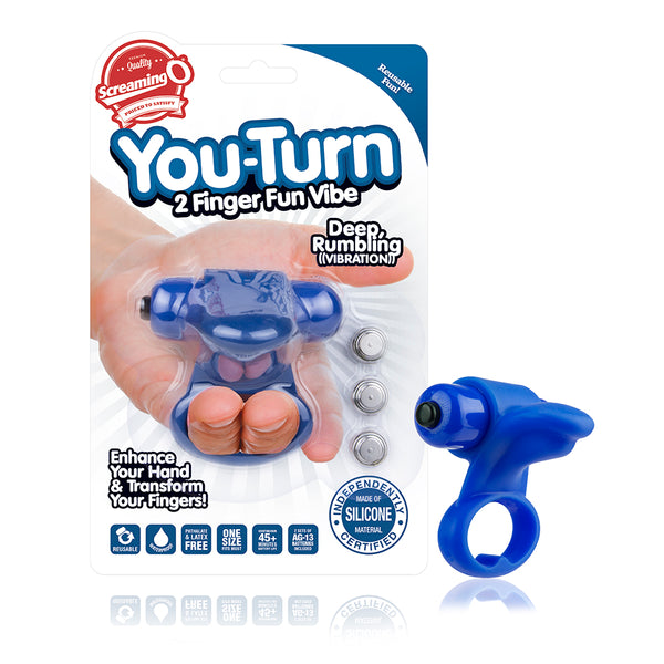 Screaming O Screaming O You Turn Finger Fun Vibe Blueberry Blue at $14.99