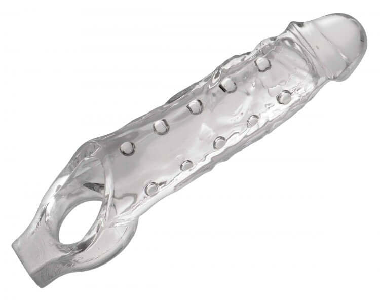 Size Matters Clearly Ample Penis Enhancer Sheath for instant enhancement, easy to use, and designed for increased pleasure and confidence.